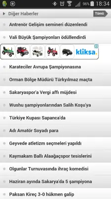 Spor Expres android App screenshot 1